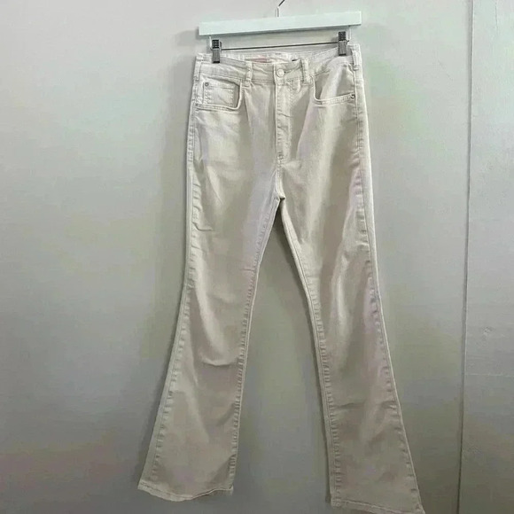 Anthropologie pilcro white wide leg flared jeans 28 - Picture 1 of 4